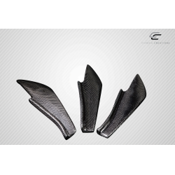 2013-2020 Scion FR-S Toyota 86 Subaru BRZ Carbon Creations GT500 V3 Rear Bumper Canards - 6 Piece image - 6