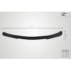 Universal Carbon Creations Adjustable Front Splitter - 3 Piece image - 4