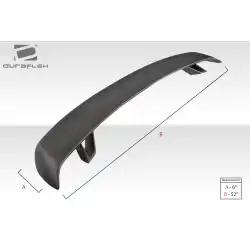 Universal Tri Force Rear Wing Spoiler - 1 Piece image - 4