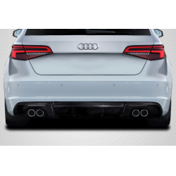 2013-2016 Audi A3 Sportback Carbon Creations RS3 Look Rear Diffuser - 1 Piece image - 1