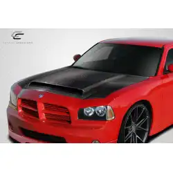 2006-2010 Dodge Charger Demon Look Hood - 1 Piece image - 8
