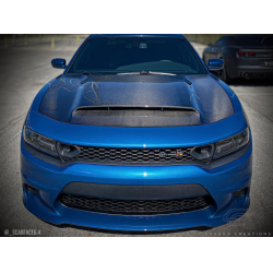 2015-2023 Dodge Charger Carbon Creations Demon Look Hood - 1 Piece image - 3