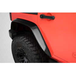 2007-2018 Jeep Wrangler JK Carbon Creations Rugged Rear Fenders - 2 Piece image - 1