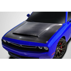 2008-2023 Dodge Challenger Carbon Creations Demon Look Hood - 1 Piece image - 3