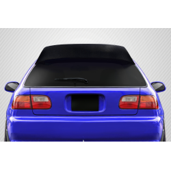 1992-1995 Honda Civic HB Carbon Creations Demon Rear Roof Wing Spoiler - 1 Piece image - 2