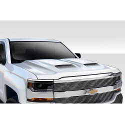 2016-2018 Chevrolet Silverado Duraflex Dual Ram Air Hood - 1 Piece image - 1