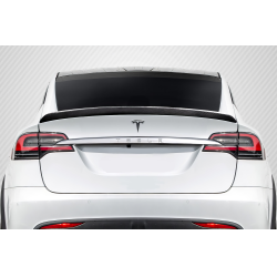 2016-2023 Tesla Model X Carbon Creations High Kick Rear Wing Spoiler - 1 Piece image - 1