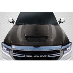 2019-2025 Dodge Ram 1500 Carbon Creations SRT Ram Air Hood - 1 Piece image - 1