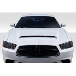 2011-2014 Dodge Charger Duraflex Demon Look Hood - 1 Piece image - 1