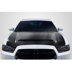 2011-2014 Dodge Charger Carbon Creations Demon Look Hood - 1 Piece image - 1