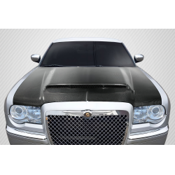 2005-2010 Chrysler 300 300C Carbon Creations Demon Look Hood - 1 Piece image - 1