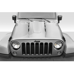 2007-2018 Jeep Wrangler JK Duraflex AVG Hood - 1 Piece image - 1
