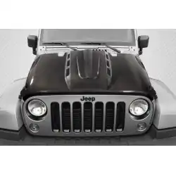 2007-2018 Jeep Wrangler JK Avenger Hood - 1 Piece image - 1