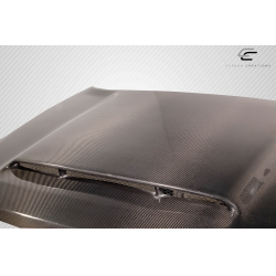 2009-2018 Dodge Ram 1500 Carbon Creations Demon Look Hood - 1 Piece image - 5