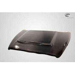 2002-2008 Dodge Ram 1500 2500 3500 Carbon Creations Demon Look Hood - 1 Piece image - 4