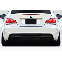 2008-2013 BMW 1 Series E82 E88 R1 Rear Diffuser - 1 Piece (single exhaust) image - 1