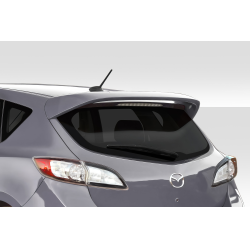 2010-2013 Mazda 3 Duraflex Turbo Look Rear Roof Wing Spoiler- 1 Piece image - 1