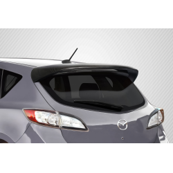 2010-2013 Mazda 3 Carbon Creations Turbo Look Rear Roof Wing Spoiler - 1 Piece image - 1