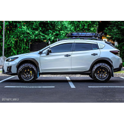 2018-2023 Subaru XV Crosstrek Duraflex Fennec Outdoors Edition Rear Window Scoops - 2 Piece image - 5
