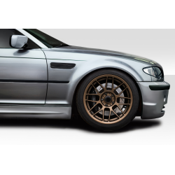 2002-2005 BMW 3 Series E46 4DR Duraflex M3 Look Front Fenders - 2 Piece image - 1