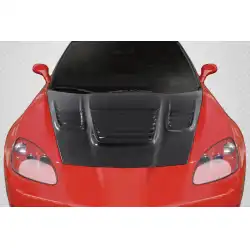 2005-2013 Chevrolet Corvette C6 World Challenge Look Hood - 1 Piece image - 1