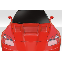 2005-2013 Chevrolet Corvette C6 Duraflex World Challenge Look Hood - 1 Piece image - 1