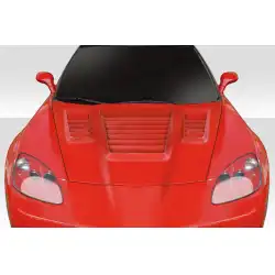 2005-2013 Chevrolet Corvette C6 World Challenge Look Hood - 1 Piece image - 1