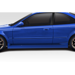 1996-2000 Honda Civic 2DR / HB Duraflex C Speed Side Skirts Rocker Panels - 2 Piece image - 1