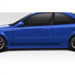 1996-2000 Honda Civic 2DR / HB C Speed Side Skirts Rocker Panels - 2 Piece image - 1
