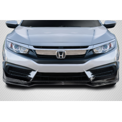 2016-2018 Honda Civic 2DR 4DR Carbon Creations Type M Front Lip Under Spoiler - 1 Piece image - 1