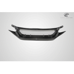 2016-2021 Honda Civic Carbon Creations Type JS Grille - 1 Piece image - 6
