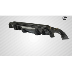 2014-2017 Infiniti Q50 Carbon Creations Lightspeed Rear Diffuser - 1 Piece image - 3