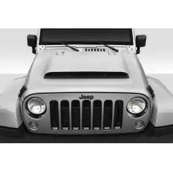 2007-2018 Jeep Wrangler JK Demon Look Hood - 1 Piece image - 1