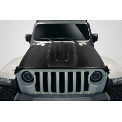 2018-2025 Jeep Wrangler JL Gladiator JT Carbon Creations Energy Hood - 1 Piece image - 1
