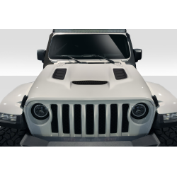 2018-2025 Jeep Wrangler JL Gladiator JT Duraflex Vortex Look Hood - 1 Piece image - 1