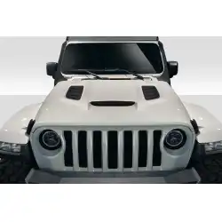 2018-2025 Jeep Wrangler JL Gladiator JT Vortex Look Hood - 1 Piece image - 1