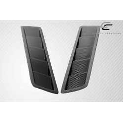Universal Carbon Creations Race Hood Louver Vents - 2 Piece image - 3