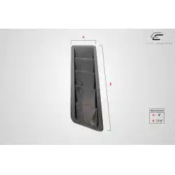 Universal Race Hood Louver Vents - 2 Piece image - 3