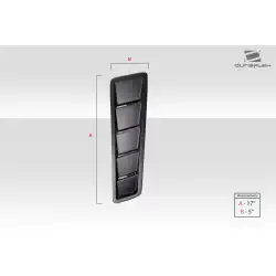 Universal Race Hood Louver Vents - 2 Piece image - 3