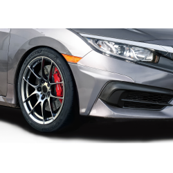 2016-2018 Honda Civic 2DR 4DR Duraflex HFP Look Front Lip Add On - 2 Piece (S) image - 1