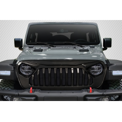 2018-2025 Jeep Wrangler JL Gladiator JT Carbon Creations Predator Grille - 1 Piece image - 1