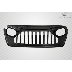 2018-2025 Jeep Wrangler JL Gladiator JT Carbon Creations Predator Grille - 1 Piece image - 2