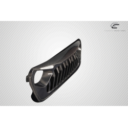 2018-2025 Jeep Wrangler JL Gladiator JT Carbon Creations Predator Grille - 1 Piece image - 6
