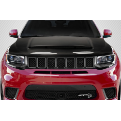 2011-2022 Jeep Grand Cherokee Carbon Creations Demon Look Hood - 1 Piece image - 1