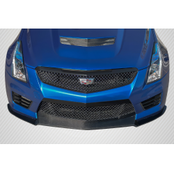 2016-2019 Cadillac ATS-V Carbon Creations V Look Front Lip Spoiler - 1 Piece image - 1
