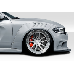 2015-2023 Dodge Charger Duraflex SKS Wide Body Front Fender Flares (+80mm)  - 4 Piece image - 1
