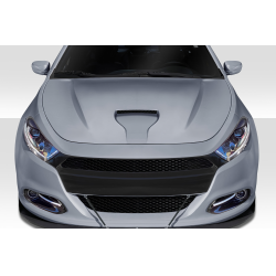 2013-2016 Dodge Dart Duraflex MPR V2 Hood - 1 Piece image - 1
