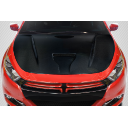2013-2016 Dodge Dart Carbon Creations MPR V2 Hood - 1 Piece image - 1