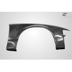1989-1994 Nissan 240SX S13 Carbon Creations K Power Style Front Fenders (+50mm)  - 2 Piece image - 3
