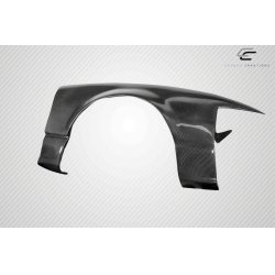 1989-1994 Nissan 240SX S13 Carbon Creations K Power Style Front Fenders (+50mm)  - 2 Piece image - 5